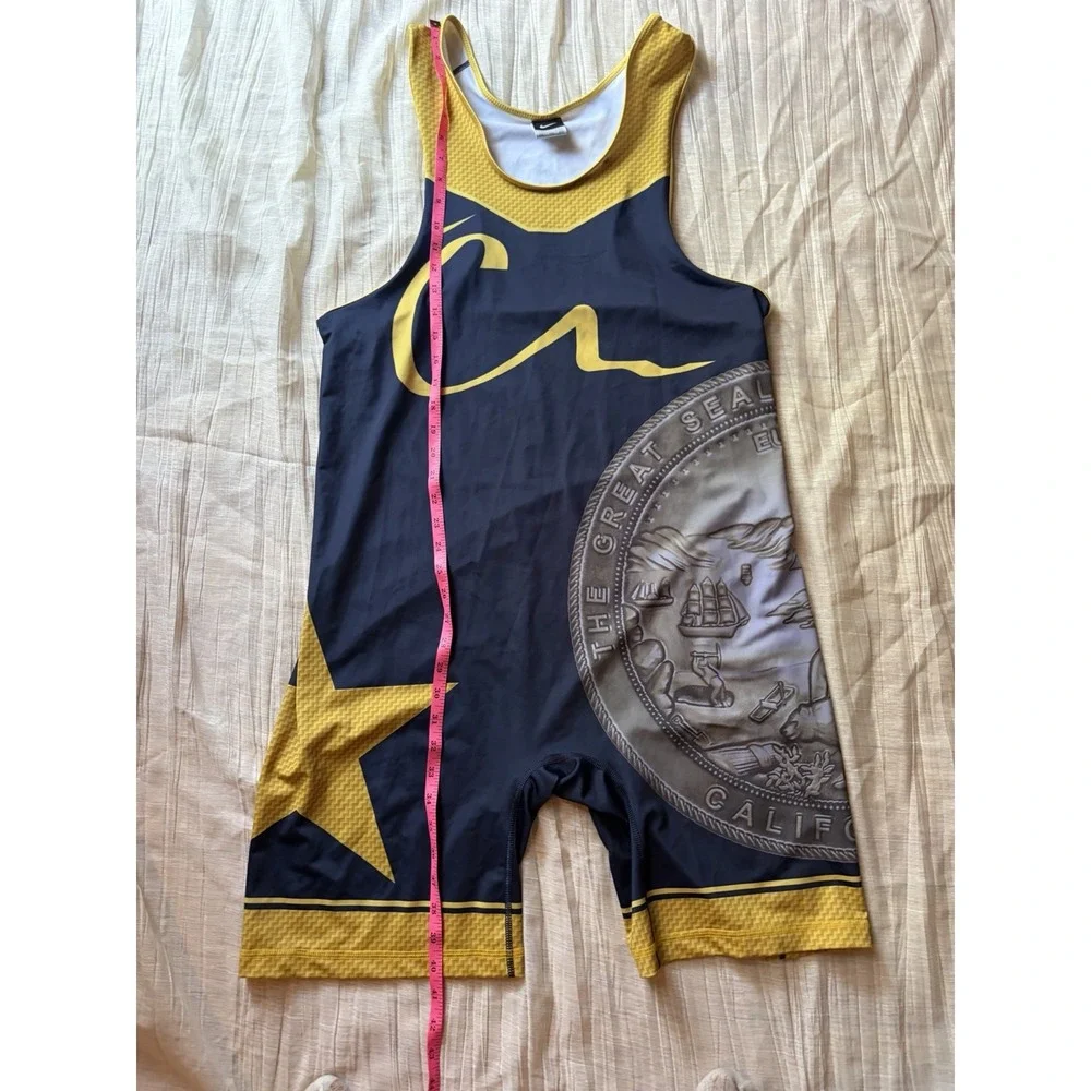 Nike CA USA Wrestling Singlet Women's XXL Navy Gold State Seal Fargo Team